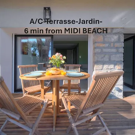A2b241 T3 Rez-de-jardin Proche Plages Apartment *